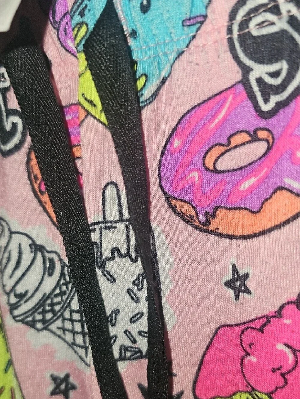 Justice Girls Pink Sweet Treats Pajama Bottoms Size 10